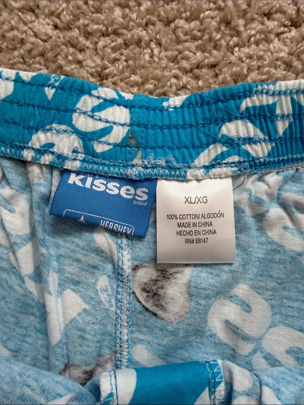 NWT Hershey Kisses Print Blue Boxer Shorts - Picture 4 of 5